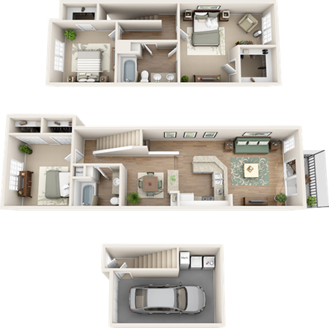 The St. Pete Floor Plan at Madison Gateway, Florida